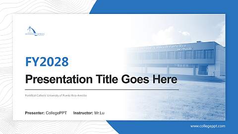 Pontifical Catholic University of Puerto Rico-Arecibo Academic Presentation/Research Findings Report PPT Template