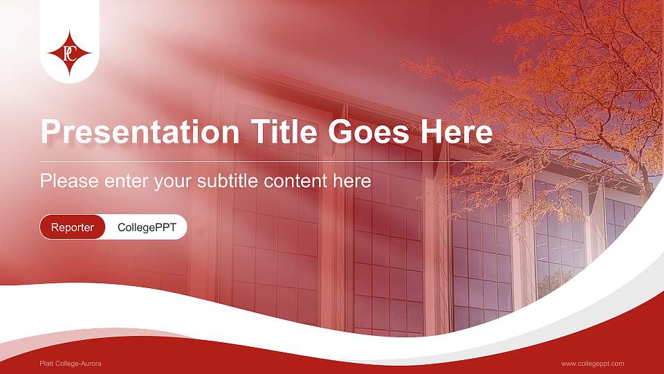 Platt College-Aurora Lecture Sharing and Networking Event PPT Template16:9 ratio PPT effect preview image