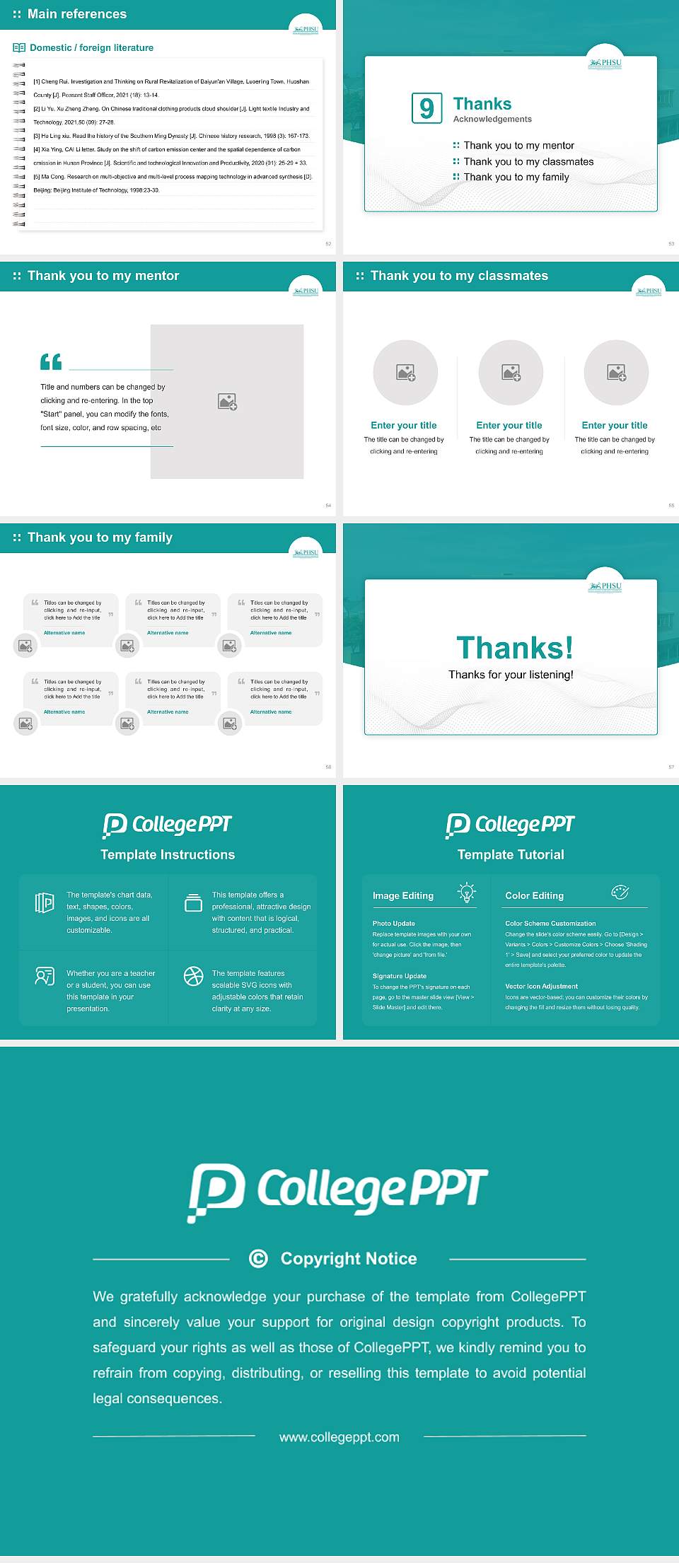 Ponce Health Sciences University-St Louis Graduation Thesis Defense PPT Template4:3 ratio PPT effect preview image7