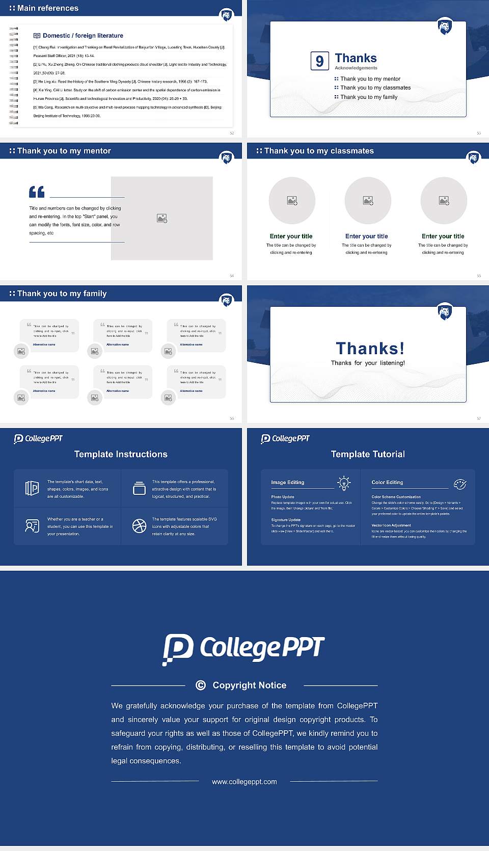 Pennsylvania State University-Penn State York Graduation Thesis Defense PPT Template16:9 ratio PPT effect preview image7