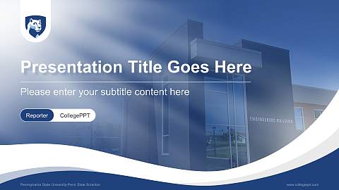 Pennsylvania State University-Penn State Scranton Lecture Sharing and Networking Event PPT Template