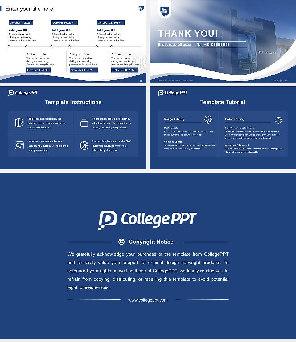 Pennsylvania State University-Penn State Scranton Lecture Sharing and Networking Event PPT Template16:9 ratio PPT effect preview image4