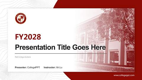 Platt College-Anaheim Academic Presentation/Research Findings Report PPT Template