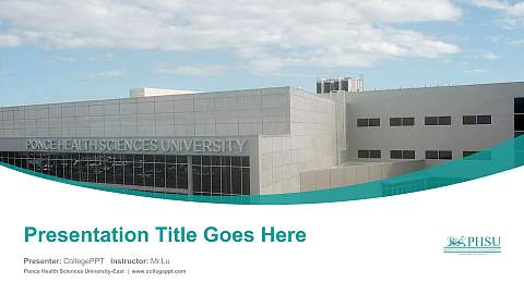 Ponce Health Sciences University-East Course/Courseware Creation PPT Template