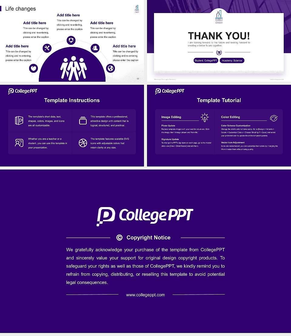 Pittsburgh Theological Seminary National Scholarship Defense PPT Template16:9 ratio PPT effect preview image4