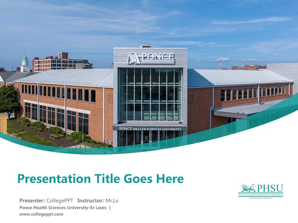 Ponce Health Sciences University-St Louis Course/Courseware Creation PPT Template4:3 ratio PPT effect preview image5