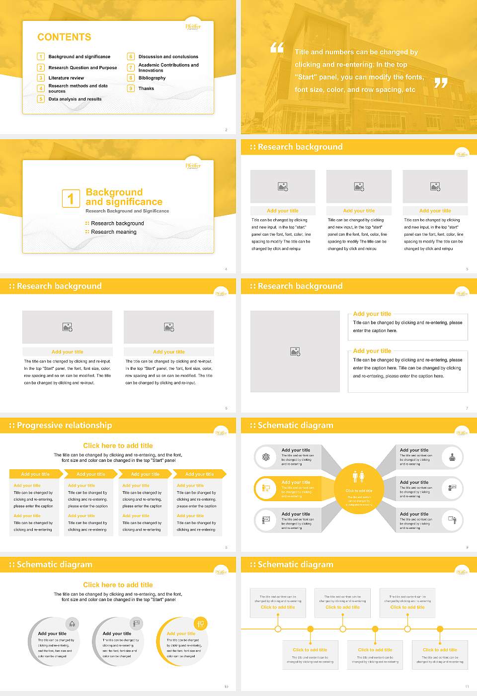 Pfeiffer University Graduation Thesis Defense PPT Template16:9 ratio PPT effect preview image2