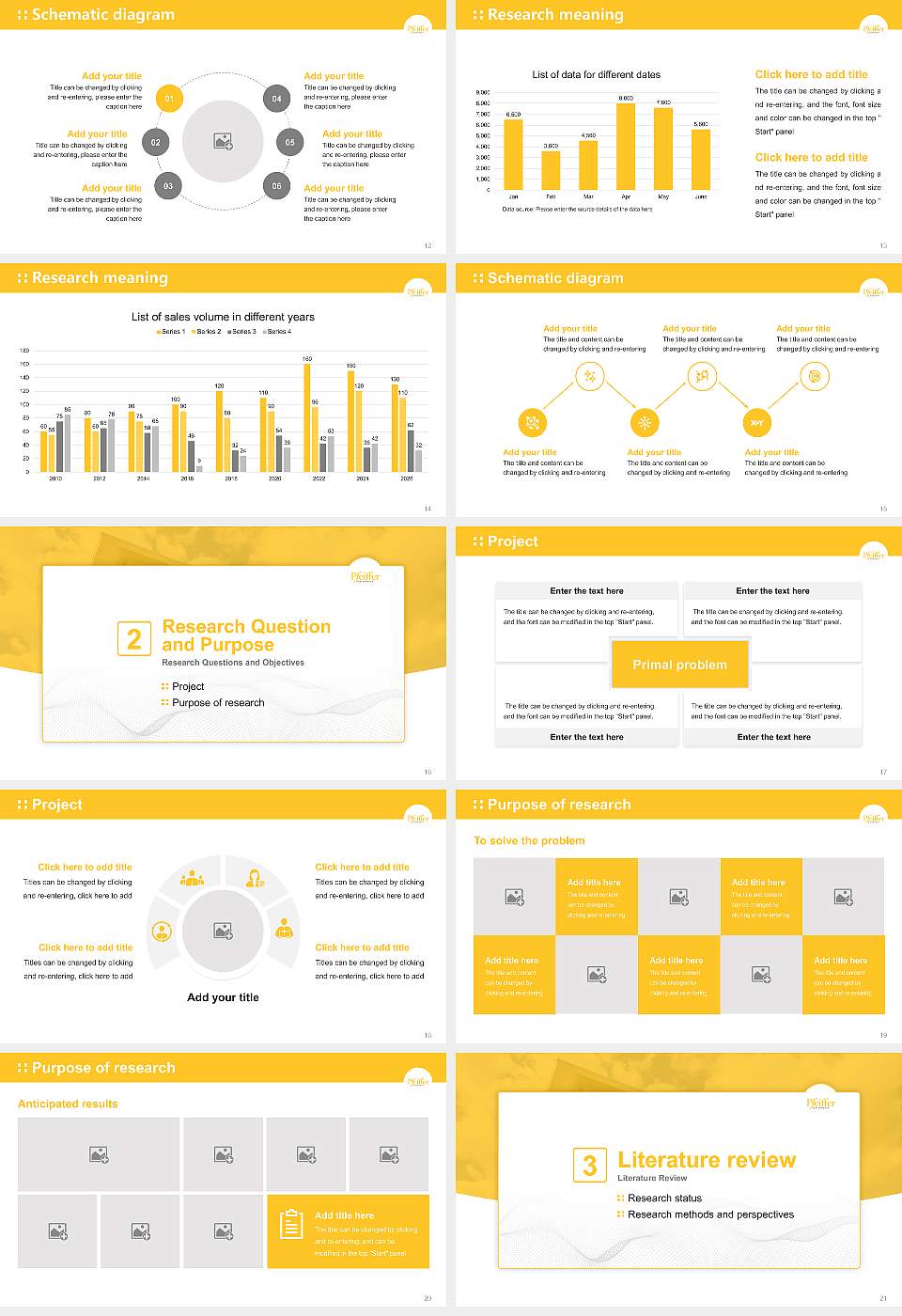 Pfeiffer University Graduation Thesis Defense PPT Template16:9 ratio PPT effect preview image3