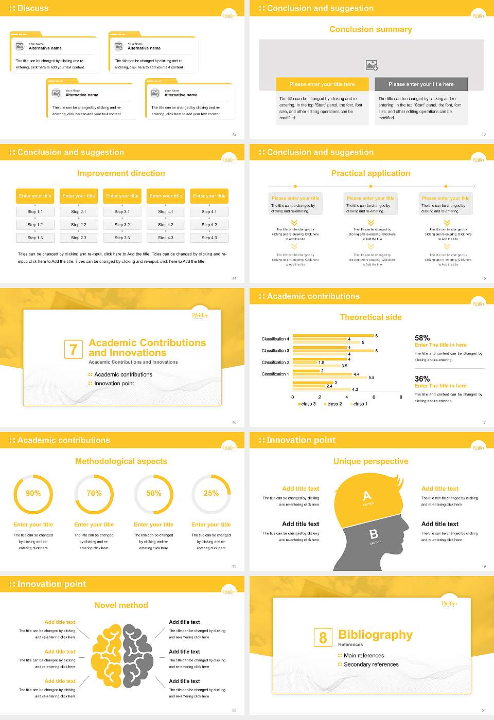 Pfeiffer University Graduation Thesis Defense PPT Template16:9 ratio PPT effect preview image6