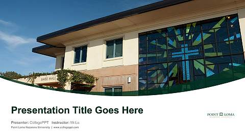 Point Loma Nazarene University Course/Courseware Creation PPT Template