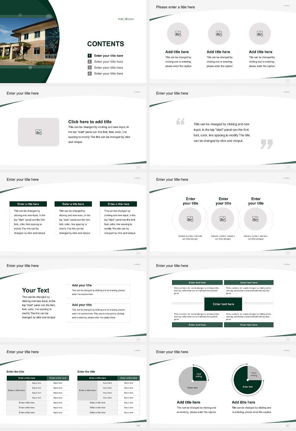 Point Loma Nazarene University Course/Courseware Creation PPT Template16:9 ratio PPT effect preview image2