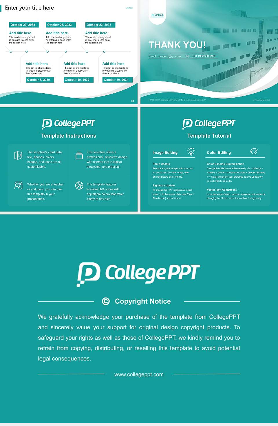 Ponce Health Sciences University-Centro Universitario De San Juan Lecture Sharing and Networking Event PPT Template4:3 ratio PPT effect preview image4
