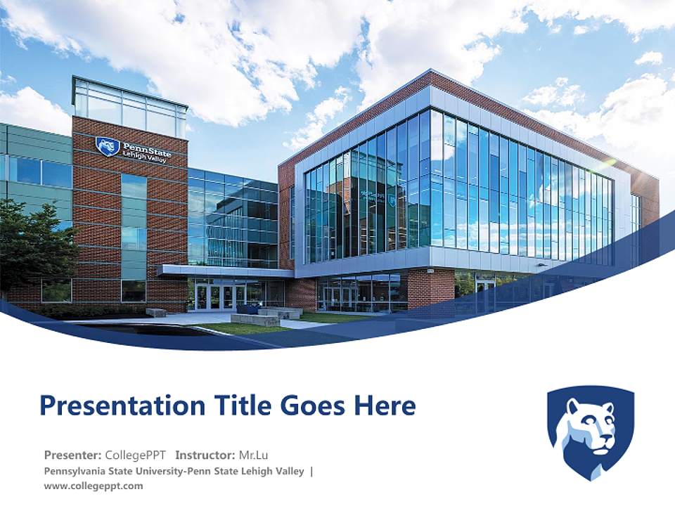 Pennsylvania State University-Penn State Lehigh Valley Course/Courseware Creation PPT Template4:3 ratio PPT effect preview image5