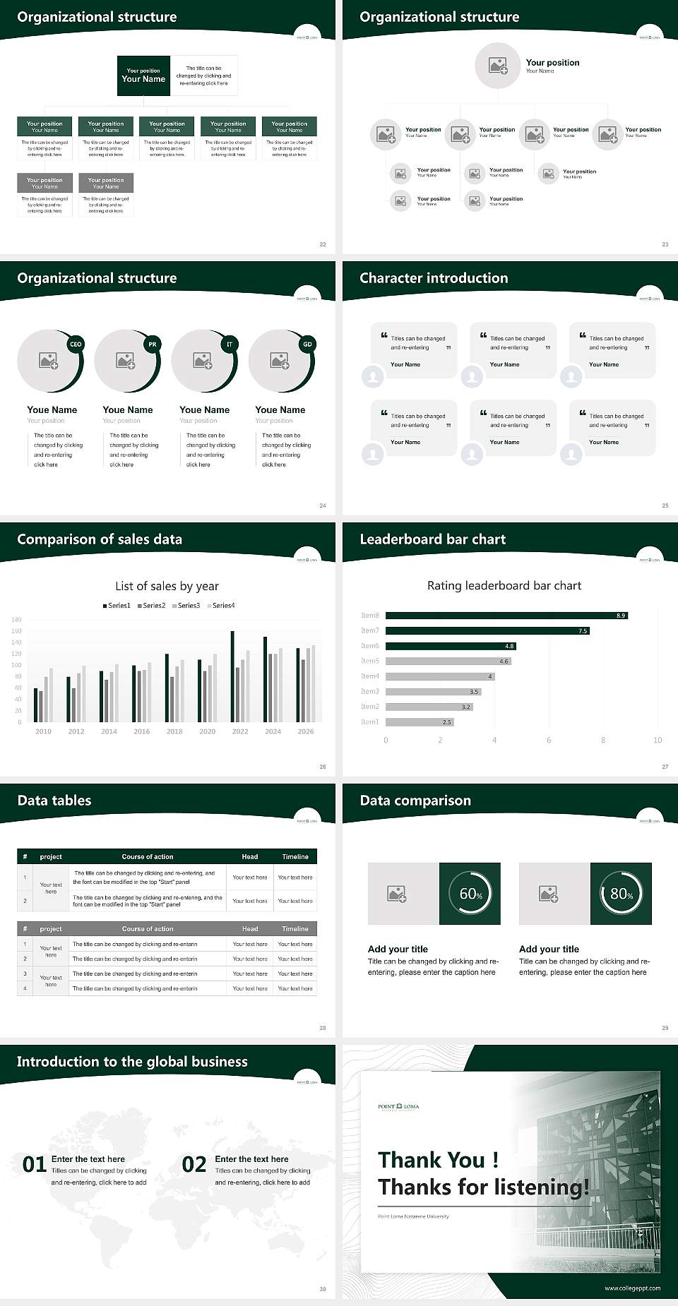 Point Loma Nazarene University Academic Presentation/Research Findings Report PPT Template4:3 ratio PPT effect preview image4