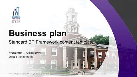Pittsburgh Theological Seminary Competition/Entrepreneurship Contest PPT Template