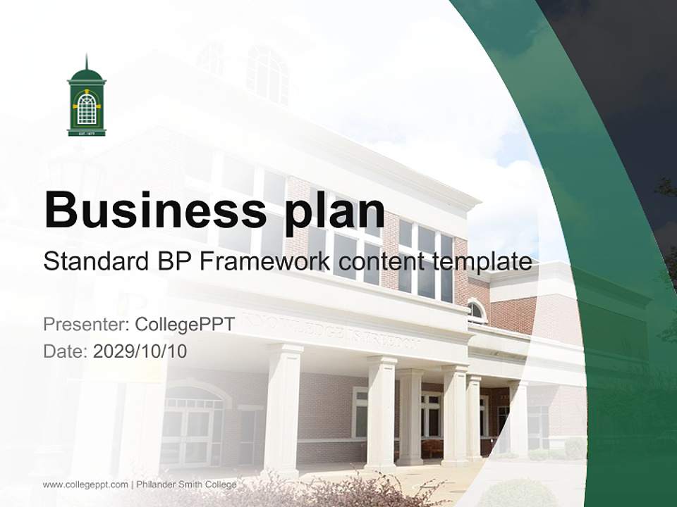 Philander Smith College Competition/Entrepreneurship Contest PPT Template4:3 ratio PPT effect preview image9