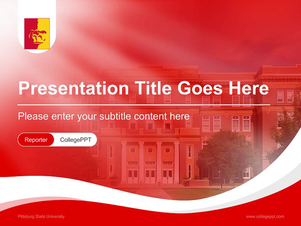 Pittsburg State University Lecture Sharing and Networking Event PPT Template4:3 ratio PPT effect preview image4