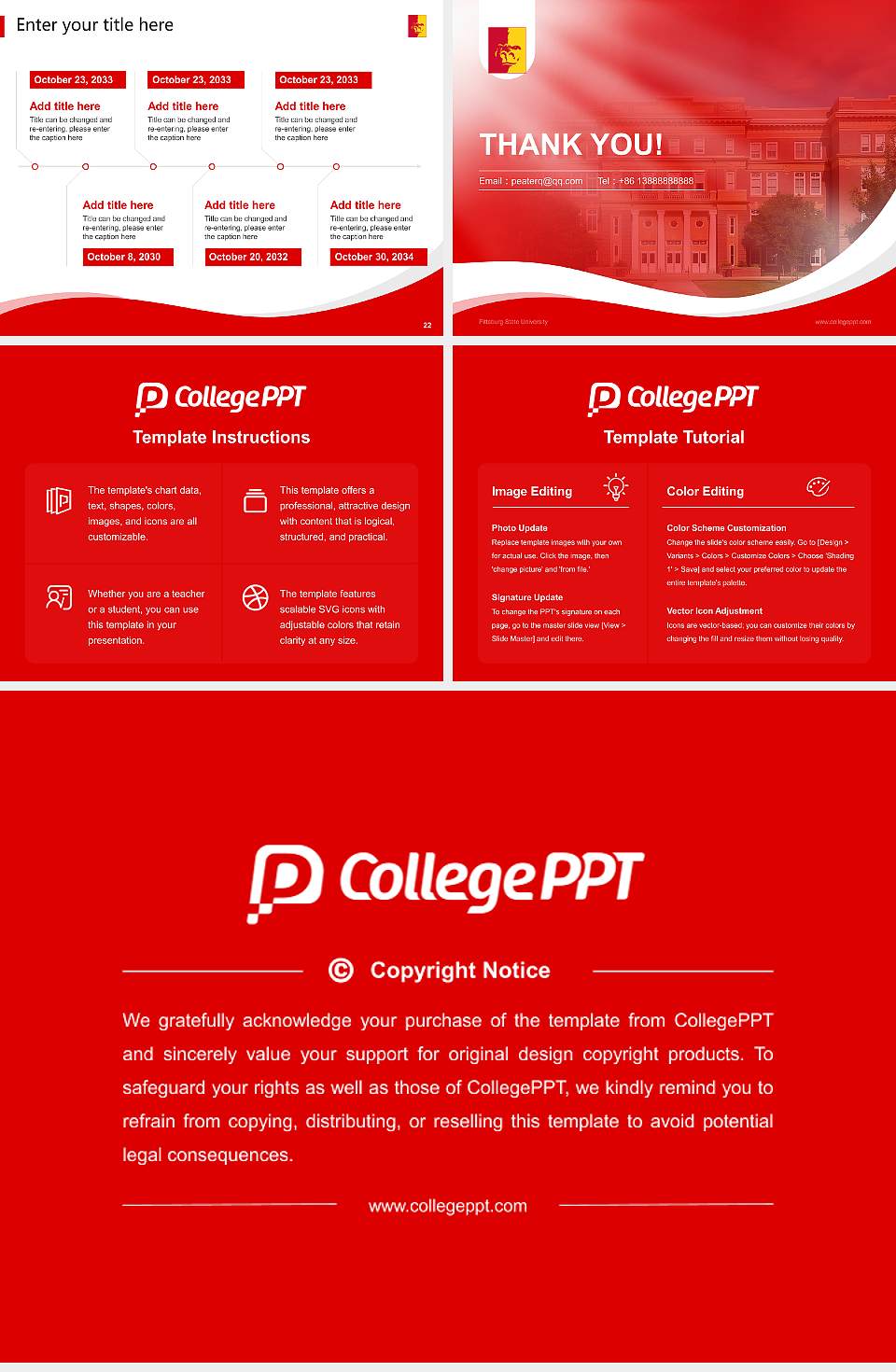 Pittsburg State University Lecture Sharing and Networking Event PPT Template4:3 ratio PPT effect preview image4