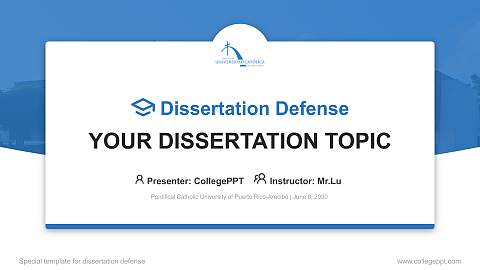 Pontifical Catholic University of Puerto Rico-Arecibo Graduation Thesis Defense PPT Template