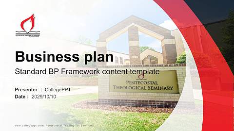 Pentecostal Theological Seminary Competition/Entrepreneurship Contest PPT Template