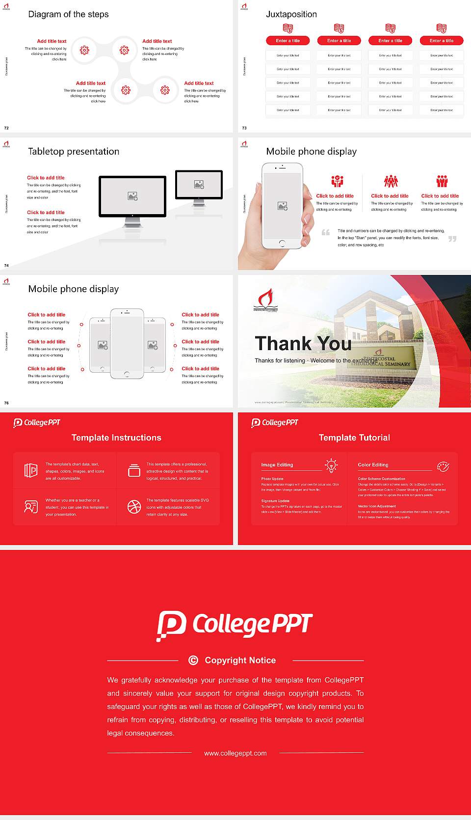 Pentecostal Theological Seminary Competition/Entrepreneurship Contest PPT Template16:9 ratio PPT effect preview image9