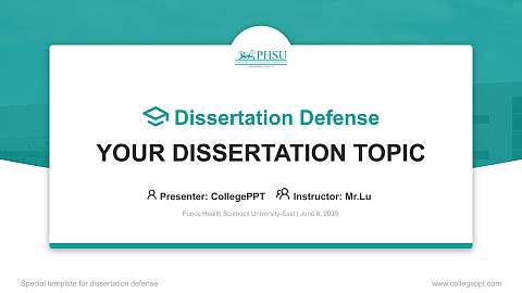 Ponce Health Sciences University-East Graduation Thesis Defense PPT Template