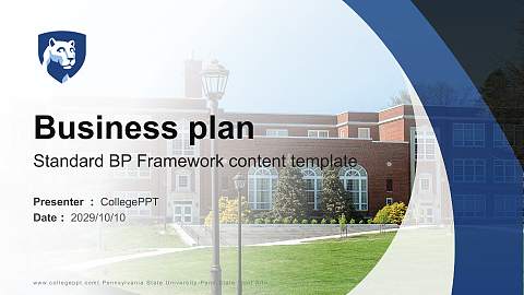 Pennsylvania State University-Penn State Mont Alto Competition/Entrepreneurship Contest PPT Template