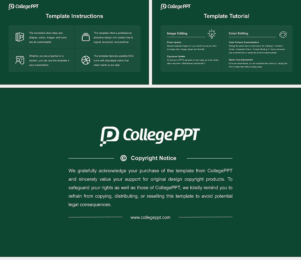 Piedmont University Academic Presentation/Research Findings Report PPT Template16:9 ratio PPT effect preview image5