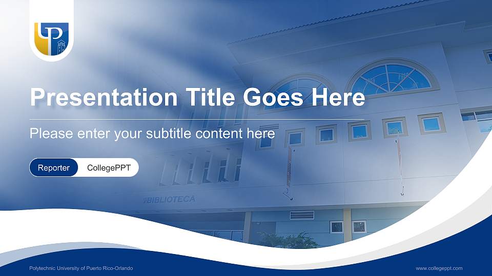 Polytechnic University of Puerto Rico-Orlando Lecture Sharing and Networking Event PPT Template16:9 ratio PPT effect preview image