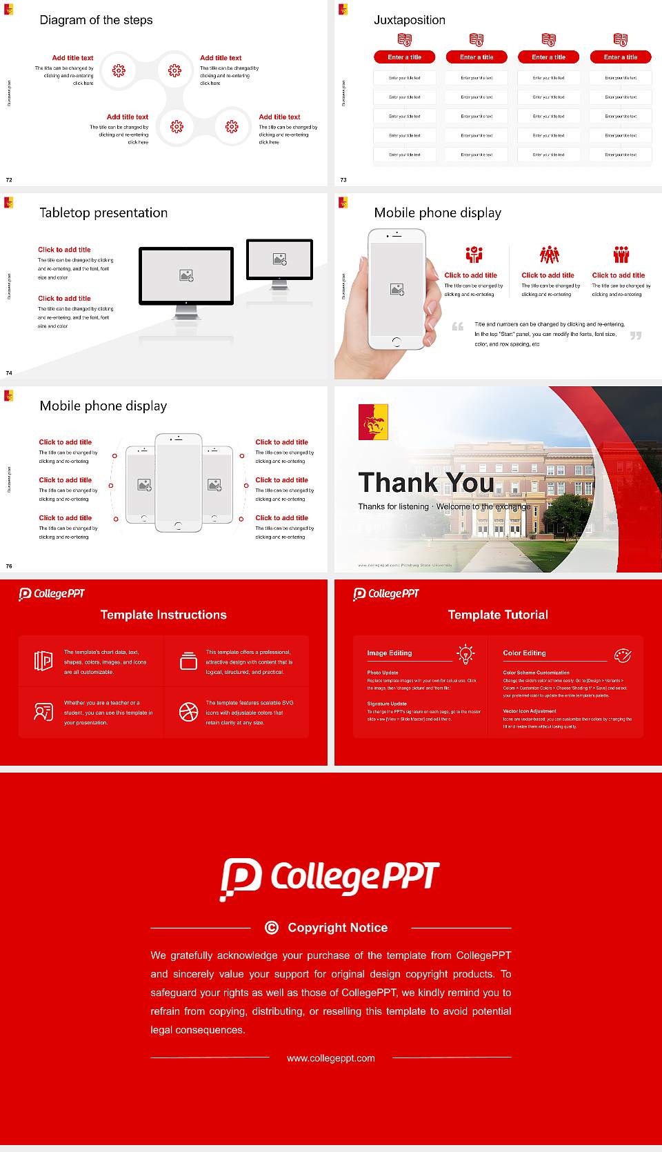 Pittsburg State University Competition/Entrepreneurship Contest PPT Template16:9 ratio PPT effect preview image9
