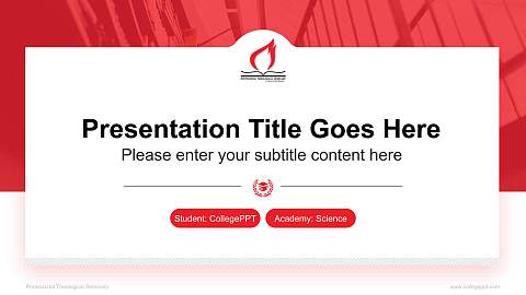 Pentecostal Theological Seminary National Scholarship Defense PPT Template