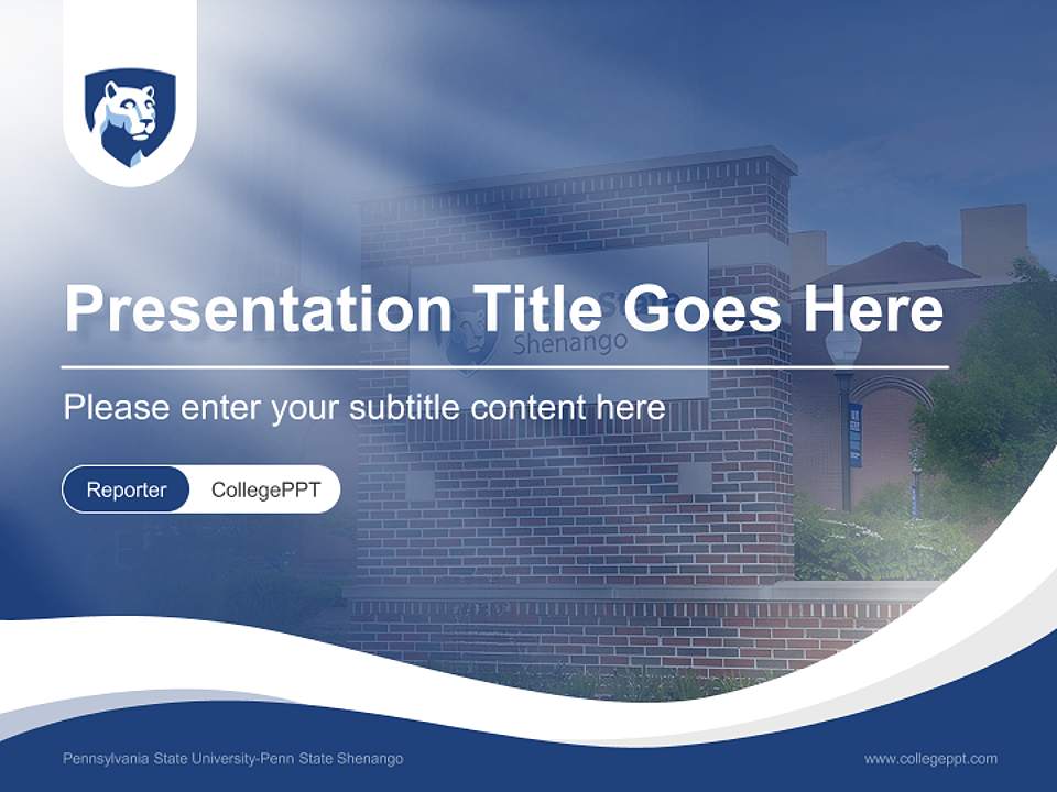 Pennsylvania State University-Penn State Shenango Lecture Sharing and Networking Event PPT Template4:3 ratio PPT effect preview image4