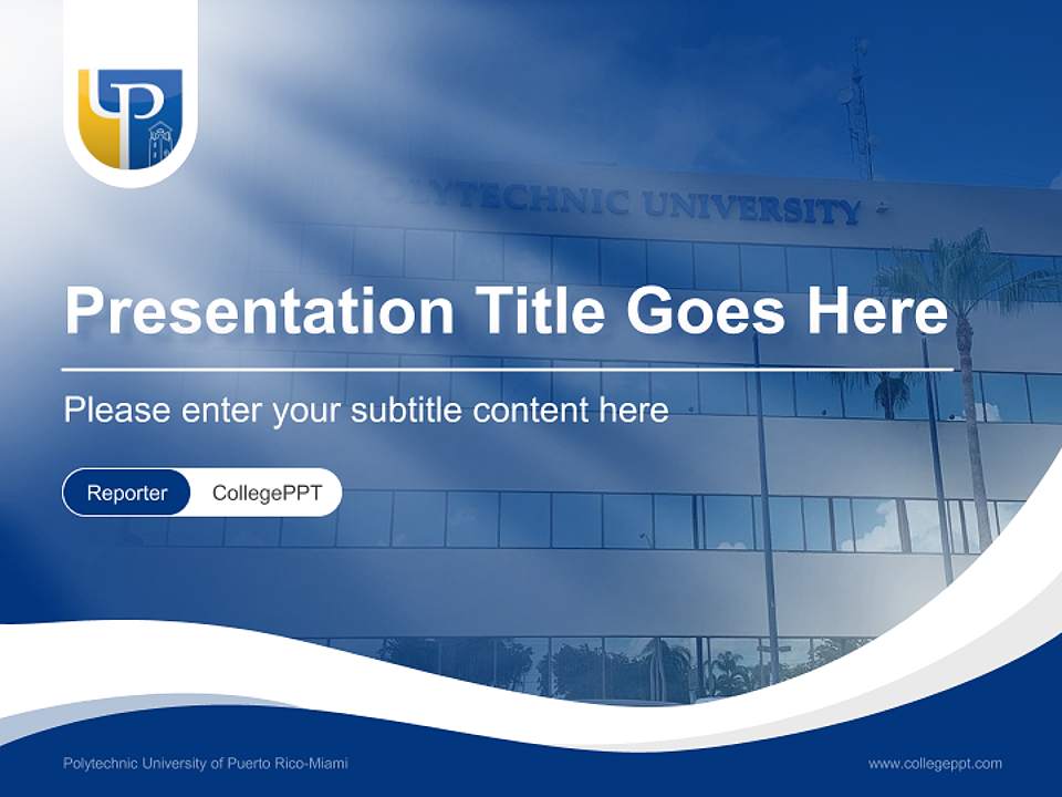 Polytechnic University of Puerto Rico-Miami Lecture Sharing and Networking Event PPT Template4:3 ratio PPT effect preview image4