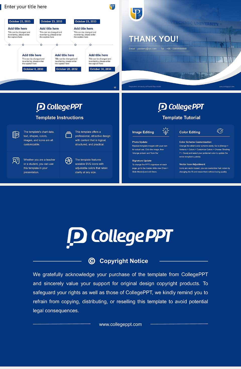 Polytechnic University of Puerto Rico-Miami Lecture Sharing and Networking Event PPT Template4:3 ratio PPT effect preview image4