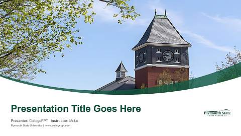 Plymouth State University Course/Courseware Creation PPT Template