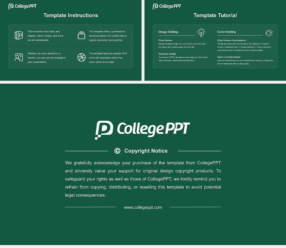 Plymouth State University Course/Courseware Creation PPT Template16:9 ratio PPT effect preview image5