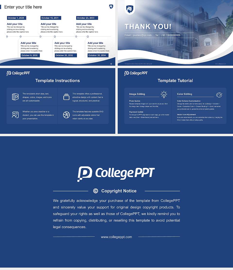 Pennsylvania State University-Penn State Schuylkill Lecture Sharing and Networking Event PPT Template16:9 ratio PPT effect preview image4