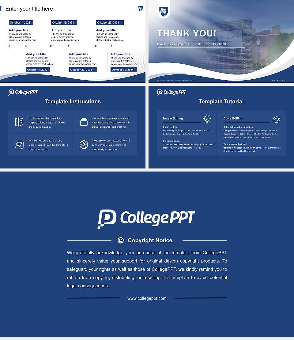 Pennsylvania State University-Penn State Shenango Lecture Sharing and Networking Event PPT Template16:9 ratio PPT effect preview image4