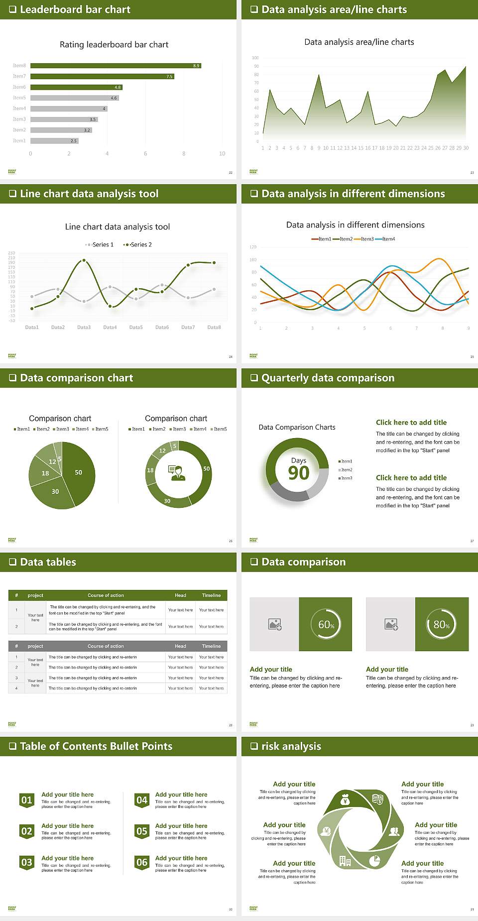 Point Park University General Purpose PPT Template4:3 ratio PPT effect preview image4