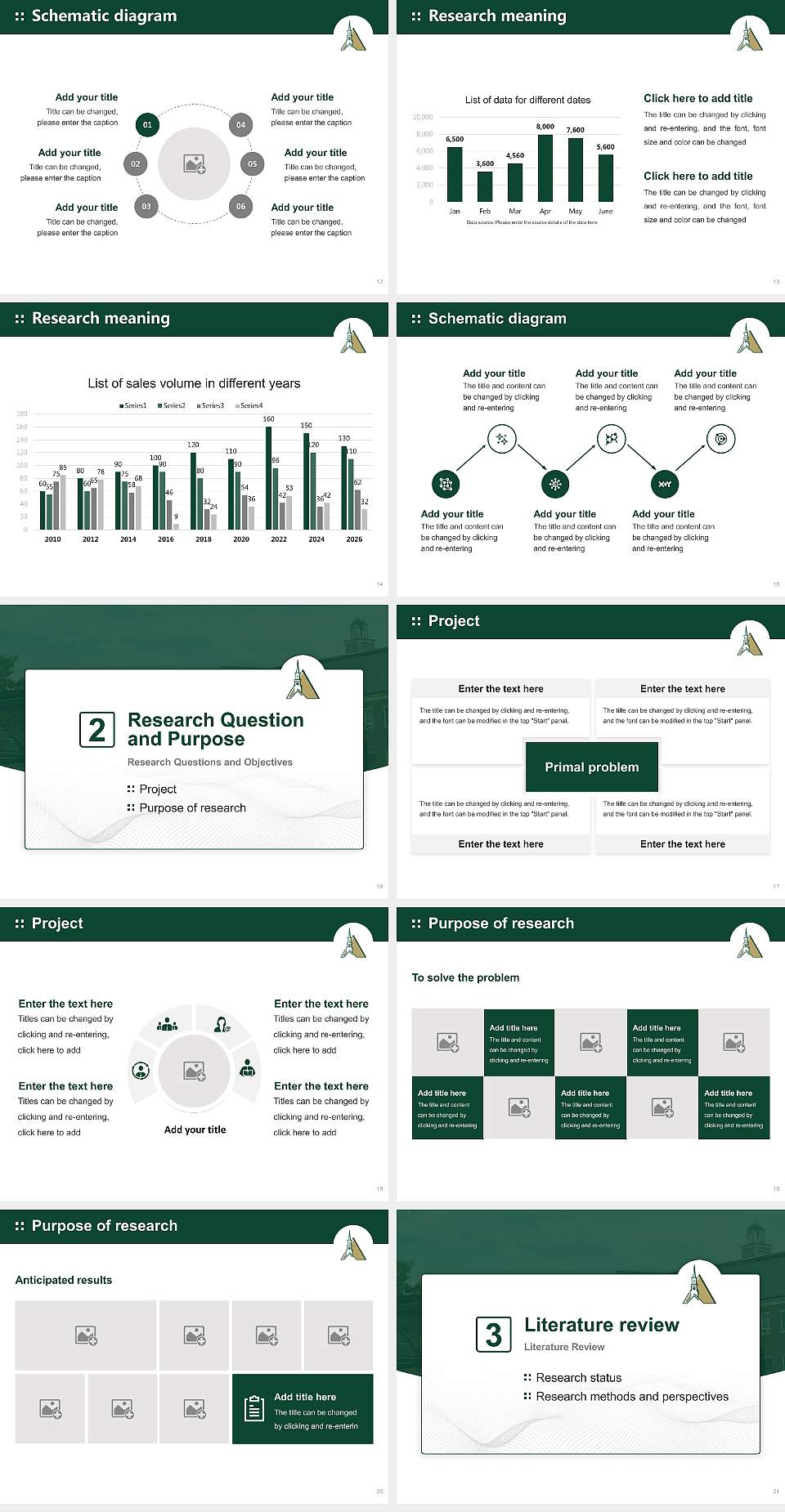 Piedmont University Graduation Thesis Defense PPT Template4:3 ratio PPT effect preview image3