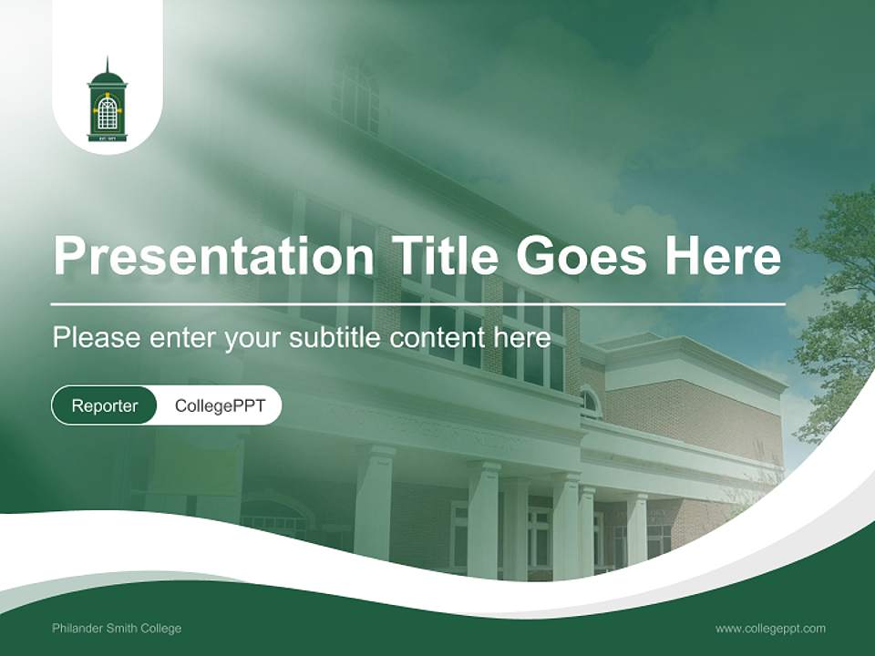 Philander Smith College Lecture Sharing and Networking Event PPT Template4:3 ratio PPT effect preview image4