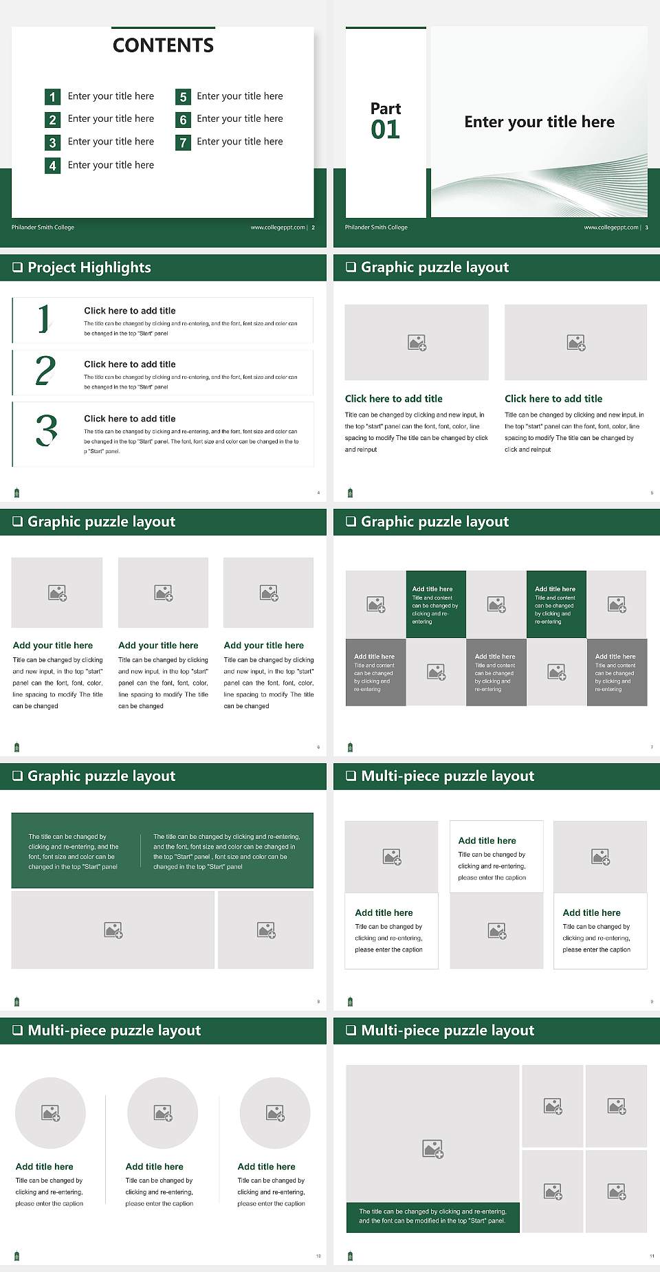 Philander Smith College General Purpose PPT Template4:3 ratio PPT effect preview image2