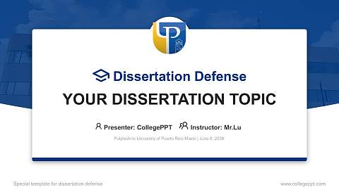 Polytechnic University of Puerto Rico-Miami Graduation Thesis Defense PPT Template