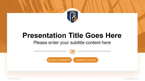 Phoenix Seminary National Scholarship Defense PPT Template