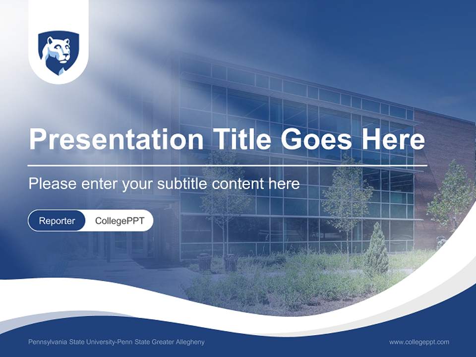 Pennsylvania State University-Penn State Greater Allegheny Lecture Sharing and Networking Event PPT Template4:3 ratio PPT effect preview image4