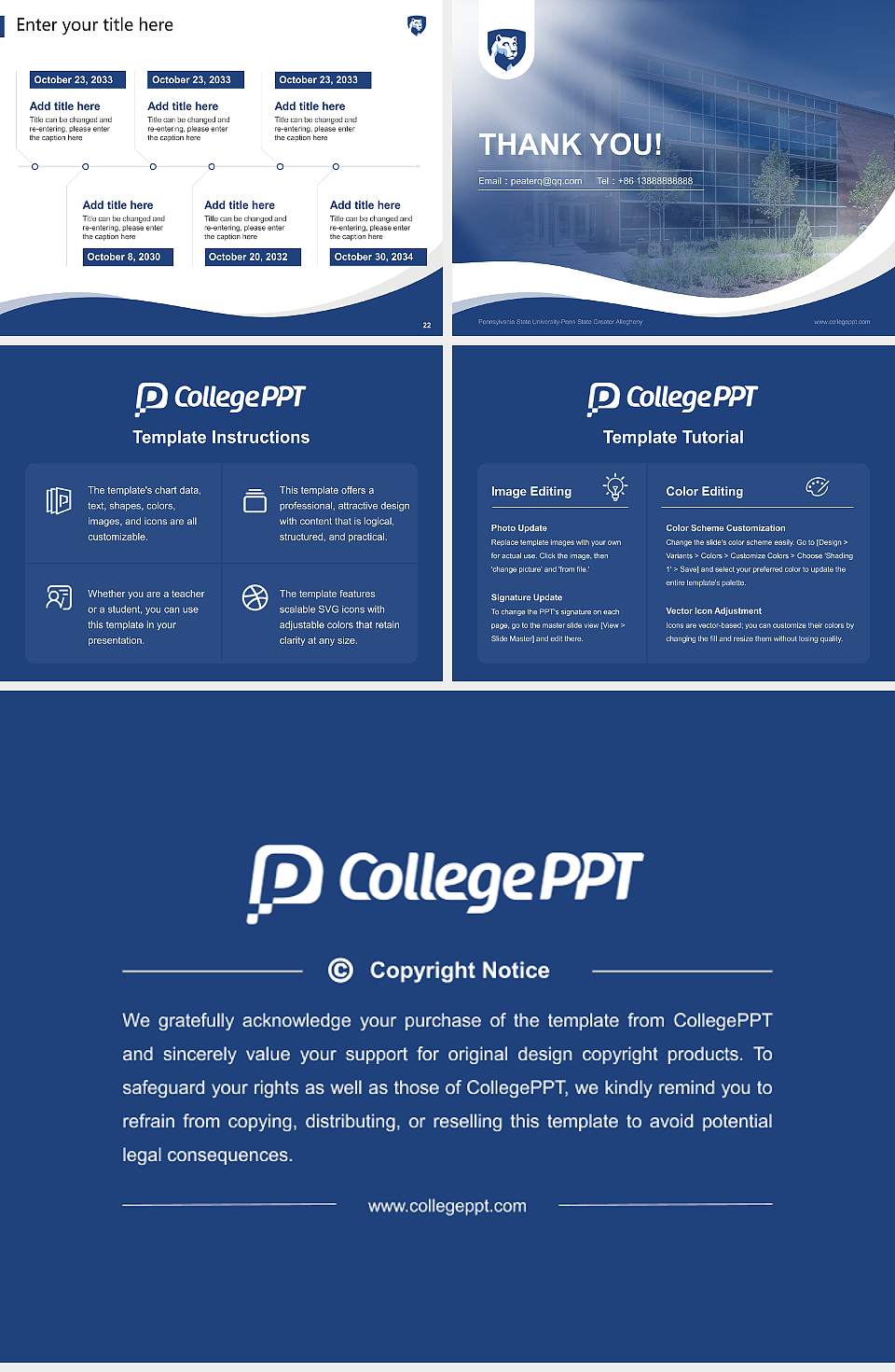 Pennsylvania State University-Penn State Greater Allegheny Lecture Sharing and Networking Event PPT Template4:3 ratio PPT effect preview image4