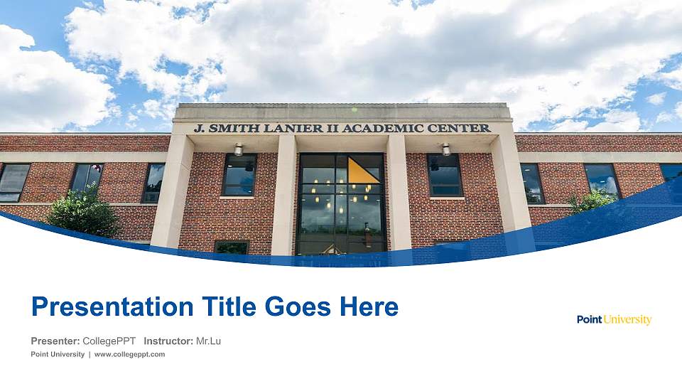 Point University Course/Courseware Creation PPT Template16:9 ratio PPT effect preview image