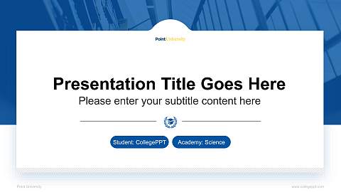 Point University National Scholarship Defense PPT Template