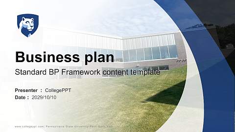 Pennsylvania State University-Penn State York Competition/Entrepreneurship Contest PPT Template