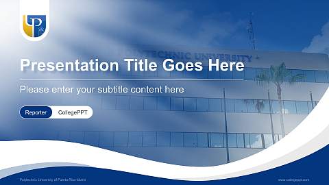 Polytechnic University of Puerto Rico-Miami Lecture Sharing and Networking Event PPT Template